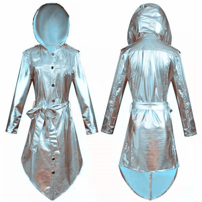 Ladies Brillante Cape Town Jacket with Hood and Adjustable Belt Lune London