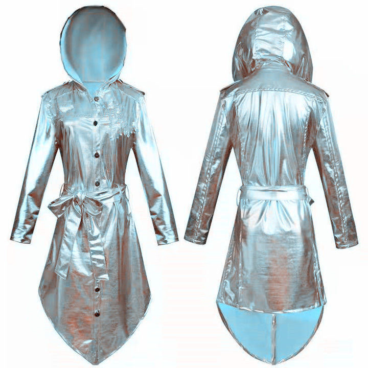 Ladies Brillante Cape Town Jacket with Hood and Adjustable Belt Lune London