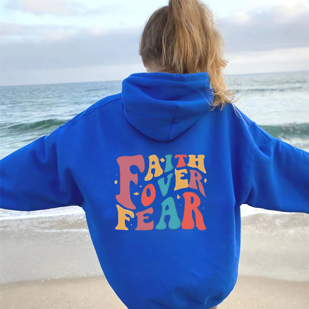 Ladies hoodie with unique graphic display Lune London