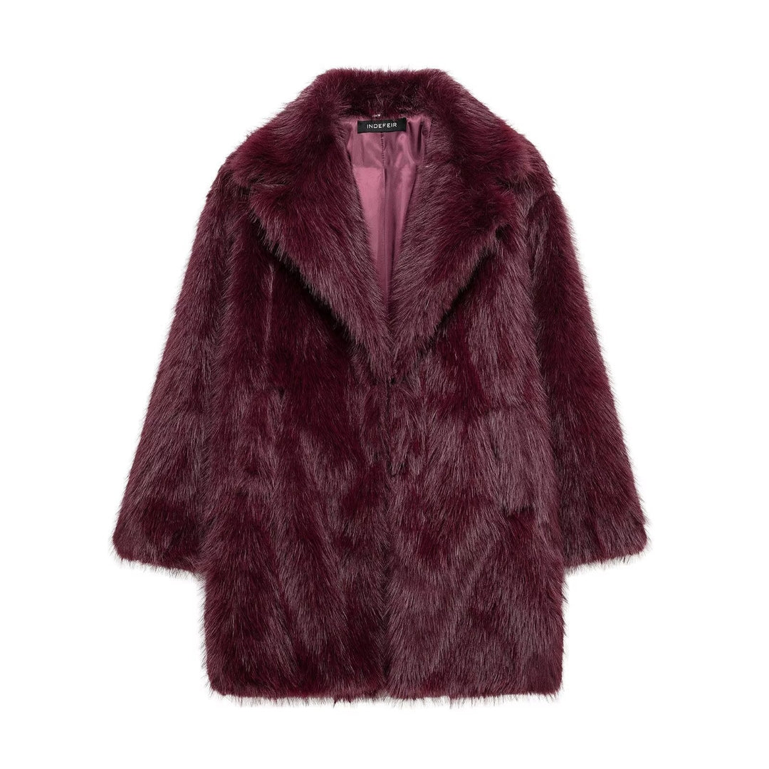 Lune London | Long Fur Coat Made Of Faux Fur