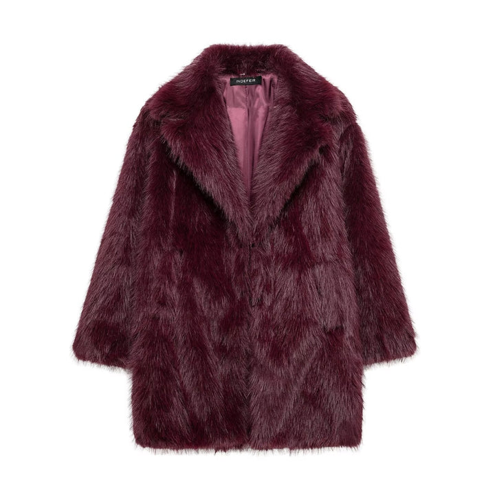 Lune London | Long Fur Coat Made Of Faux Fur