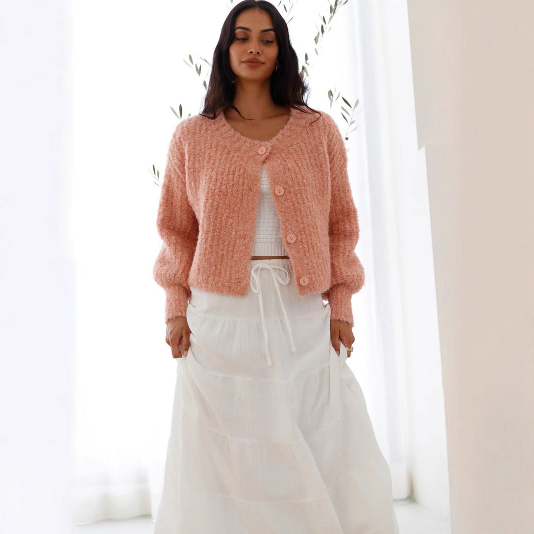 Casual summer dress for women with ruched cut and wide straps Lune London