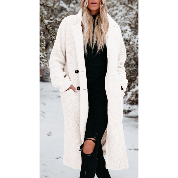 Ladies Teddy Coat with Buttons Lune London