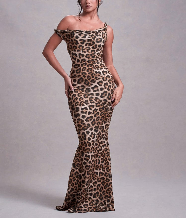 Lune London off-shoulder bodycon maxi dress