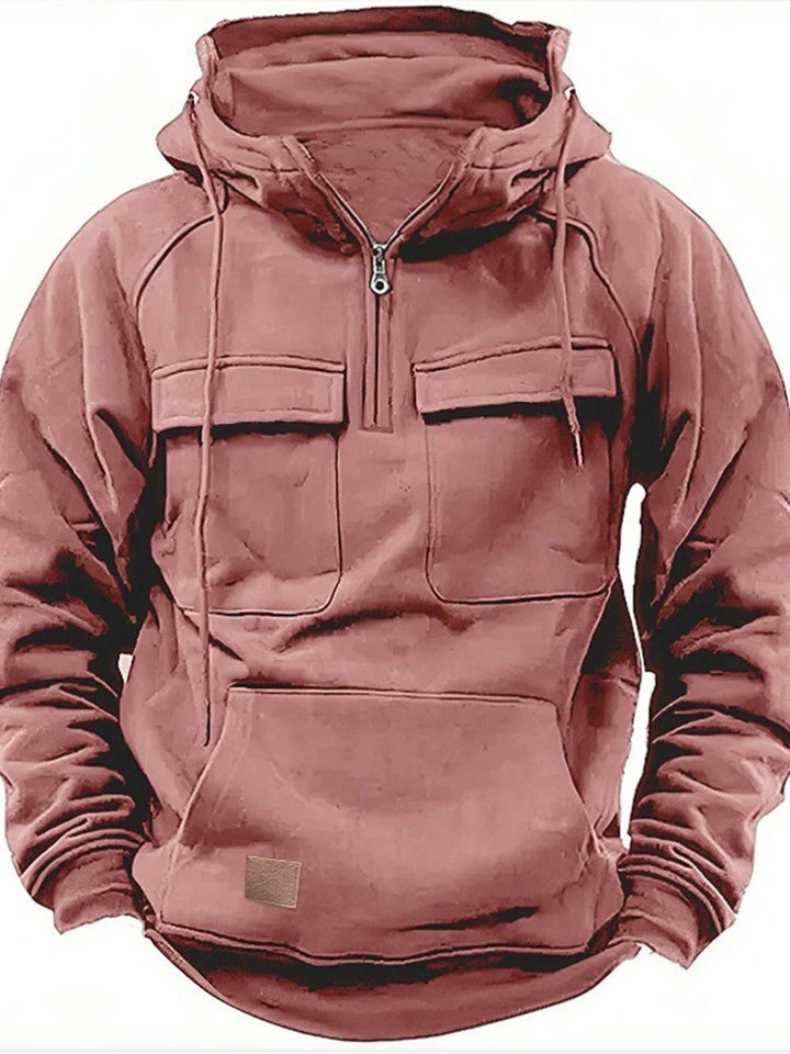 Men's functional hooded sweatshirts with practical pockets Lune London