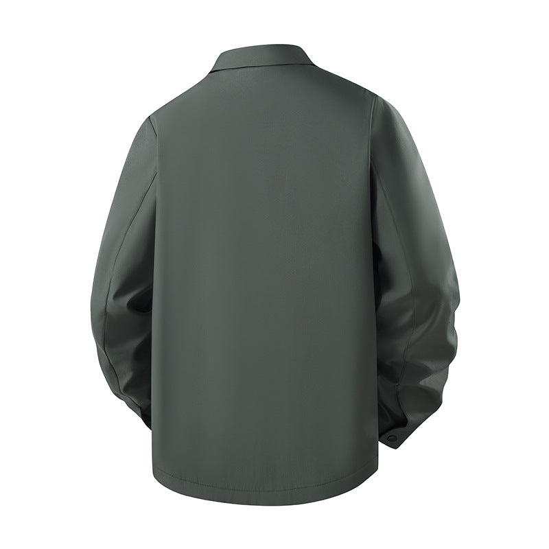 Casual transition jacket for men with lightweight insulating lining and practical side pockets Lune London