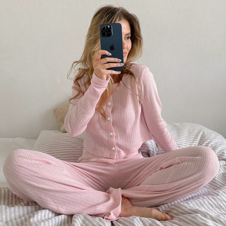 Ladies Comfortable Two-Piece Pajama Set Lune London
