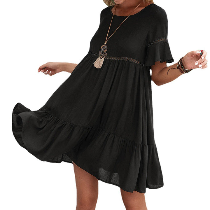 Casual summer dress for women with ruffle details Lune London