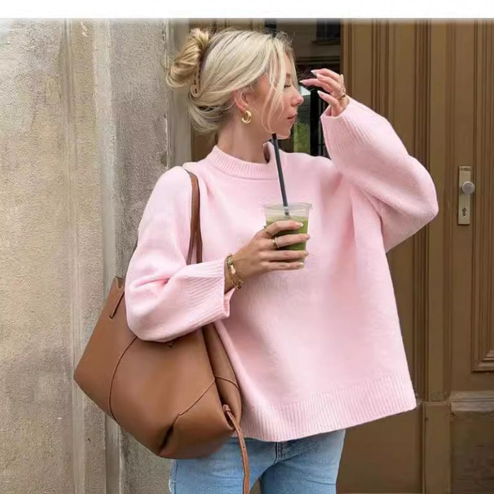 Ladies Comfortable Chic Knitted Short Sweater