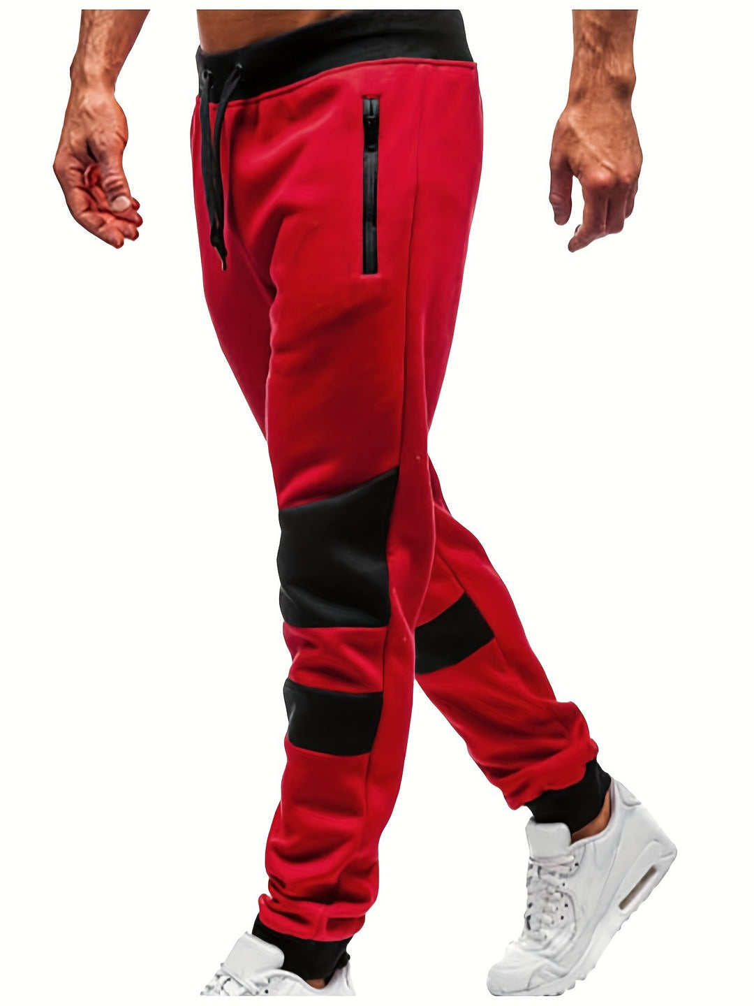 Men's casual sports pants in breathable material with contrasting details Lune London