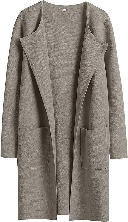Ladies Long Cardigan with oversized cut and practical pockets Lune London
