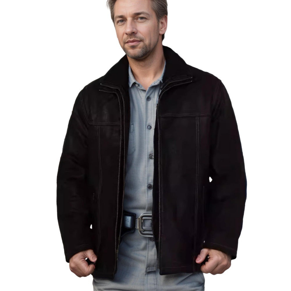 Luxurious genuine leather jacket for men Lune London