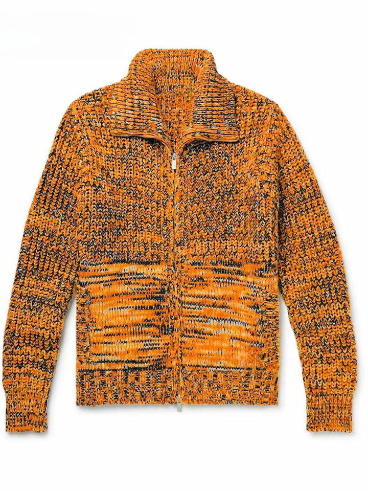 Women’s knit jacket with high collar Lune London