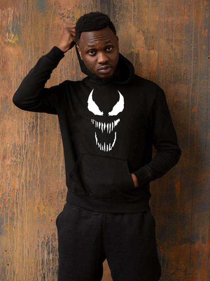 Men's hoodie with striking monster print Lune London