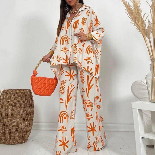 Casual set for ladies with artistic pattern Lune London
