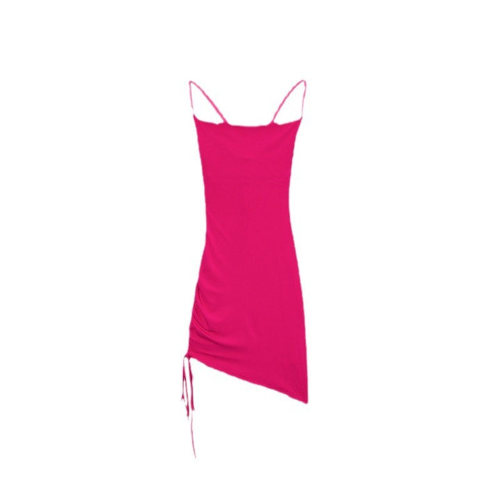 Lune London Ashymmetrical Ruched Mini Dress for Women