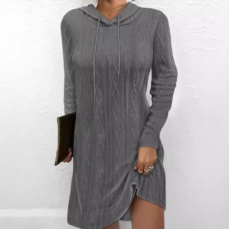 Lune London Women's Hooded Knit Dress