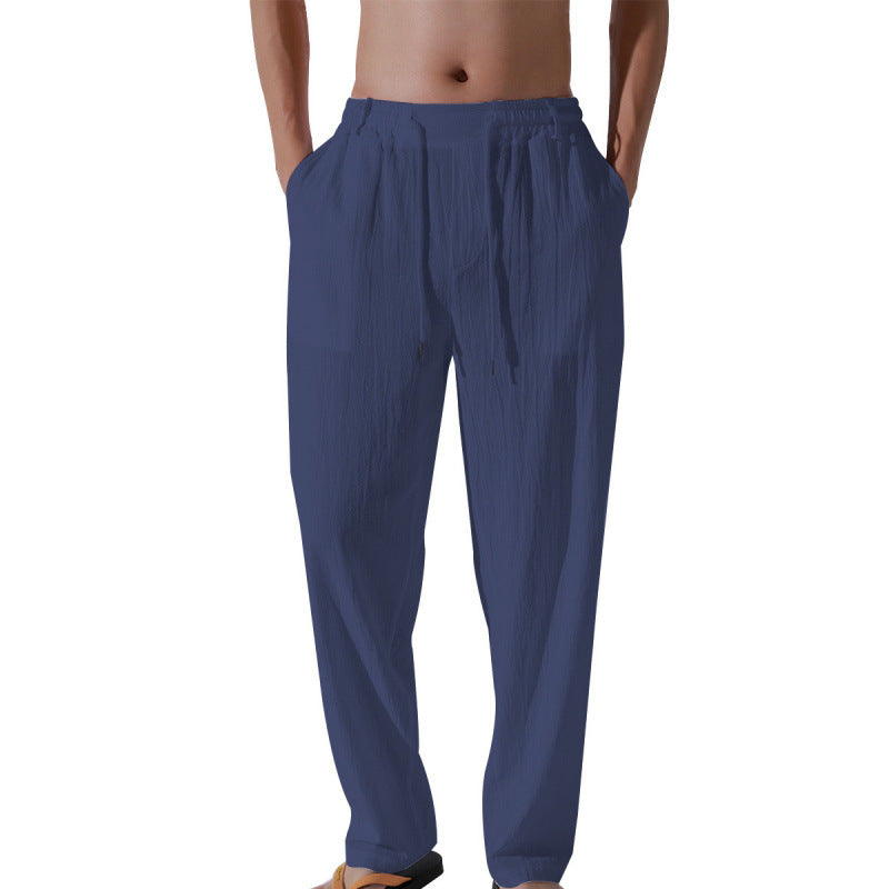 Comfortable beach pants for men with elastic waistband and loose fit Lune London
