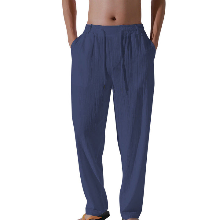 Comfortable beach pants for men with elastic waistband and loose fit Lune London