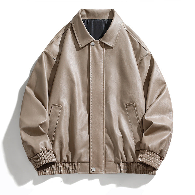 Casual faux leather jacket for women in an oversized style Lune London