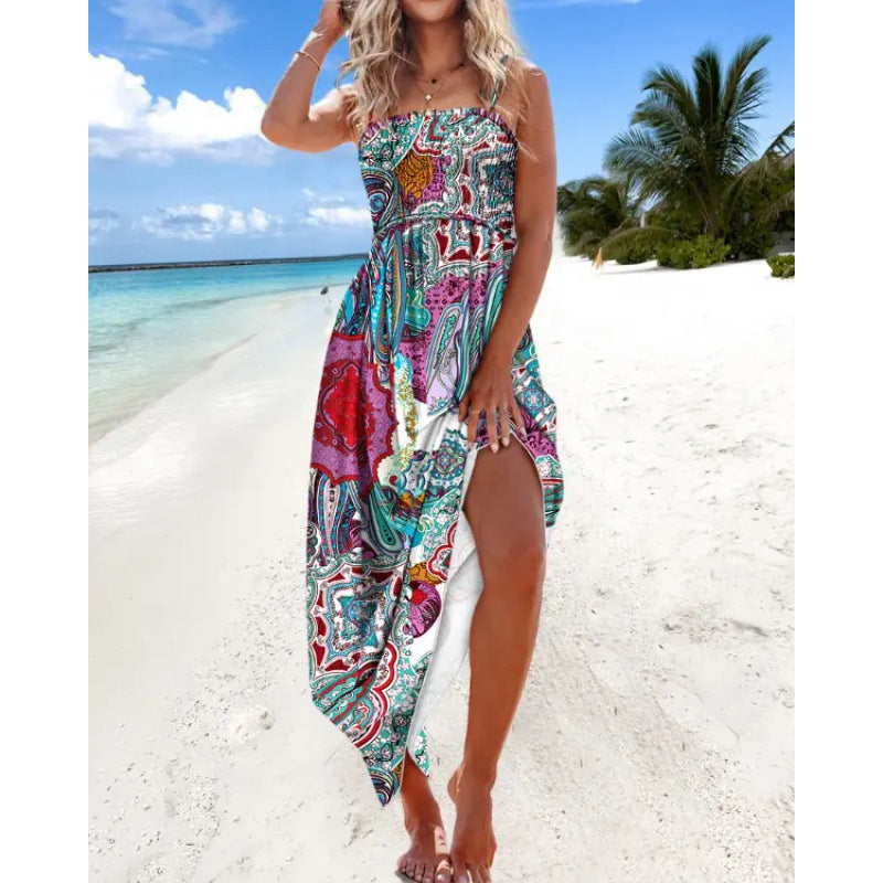 Chic and stylish boho paisley maxi dress for women