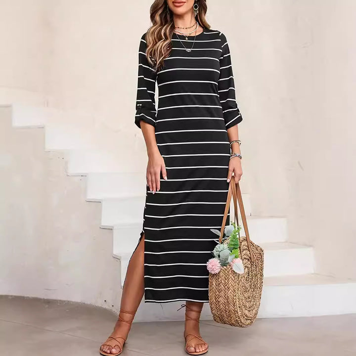 Lune London Casual Striped Maxi Dress for Women