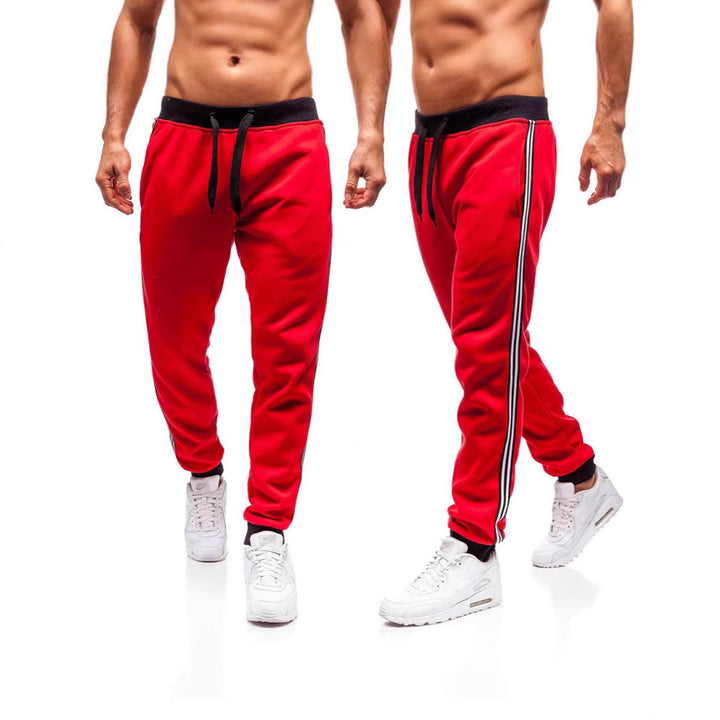 Men Casual Sports Pants with Side Stripes Lune London