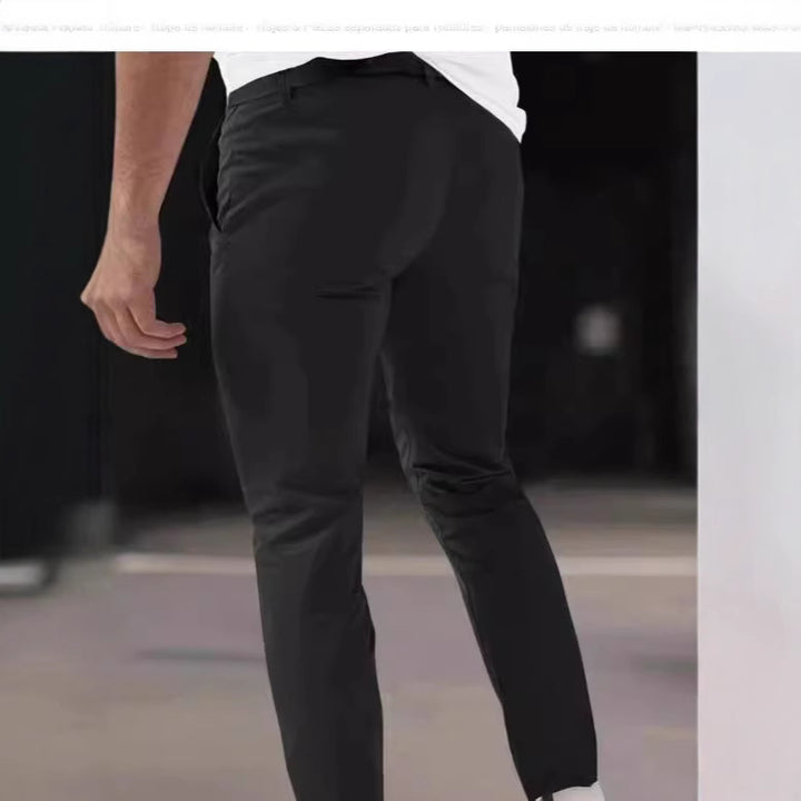 Stylish chino pants for men with modern pleats from Lune London