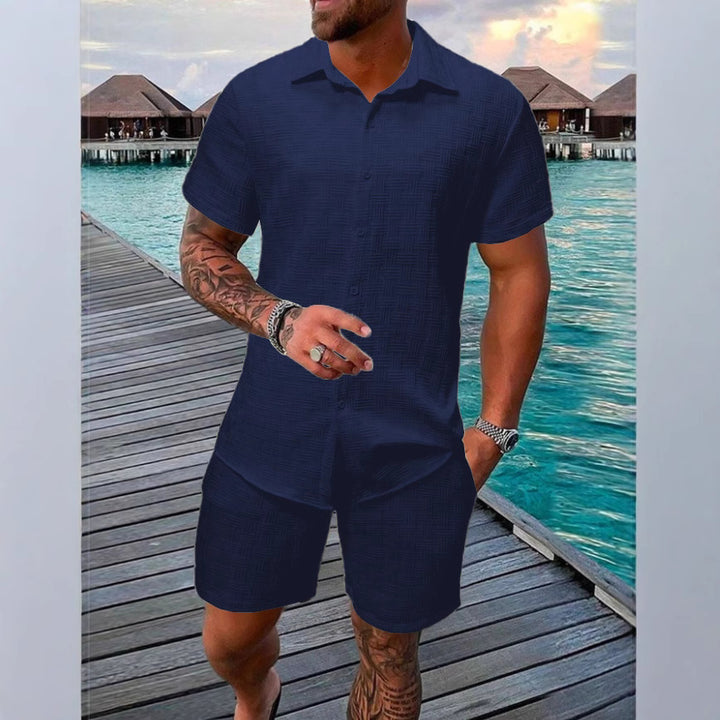 Men's Structured Short Sleeve Beach Outfit Lune London