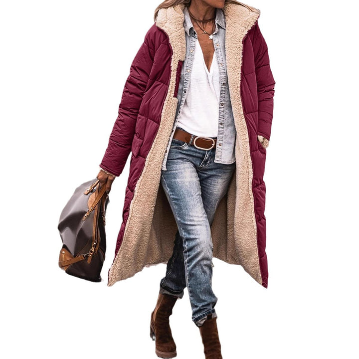 Ladies cozy winter coat with high-quality plush lining and practical pockets Lune London