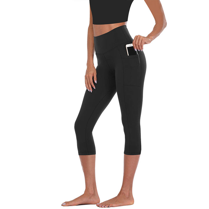 Women's Compression Leggings with Tummy Control and Side Pockets Lune London