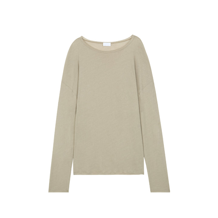 Chemise décontractée pour femme à manches longues en mélange de coton de haute qualité Chic & Stil