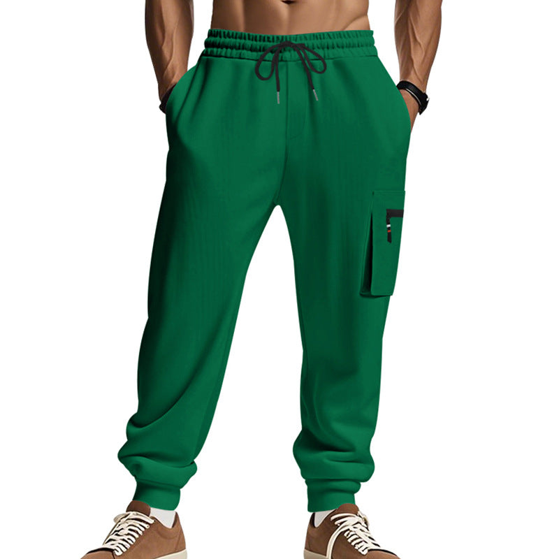 Men's cargo pants with practical side pockets and elastic waist Lune London