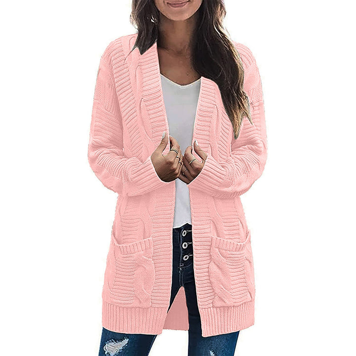 Knit jacket for women with deep pockets and structured design Lune London