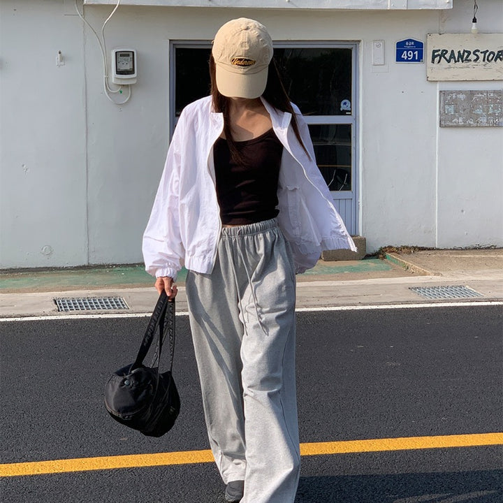 Women's sporty transitional jacket with voluminous sleeves Chic & Stil
