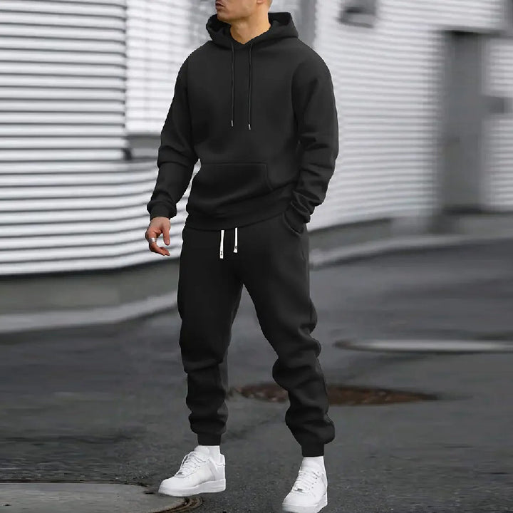 Men's Hooded Sports Tracksuit with Practical Pockets Lune London