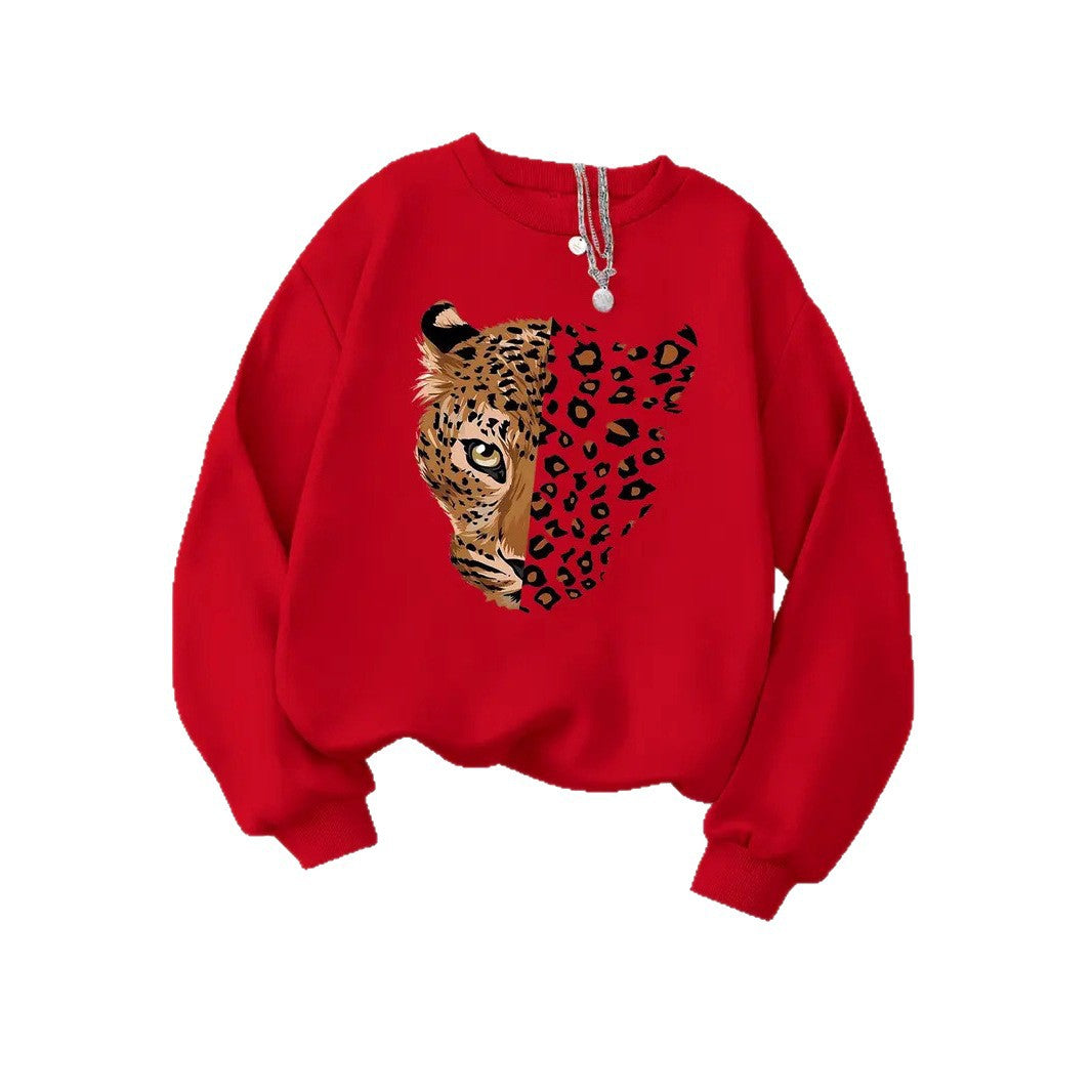 Sweatshirt femme avec motifs léopard Chic & Stil