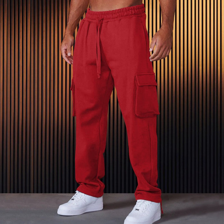 Men's cargo joggers with elastic waistband and practical side pockets Lune London