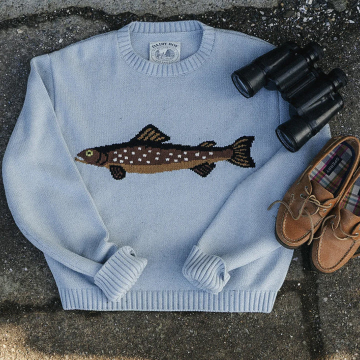 Women's sweatshirt with unique fish embroidery Lune London