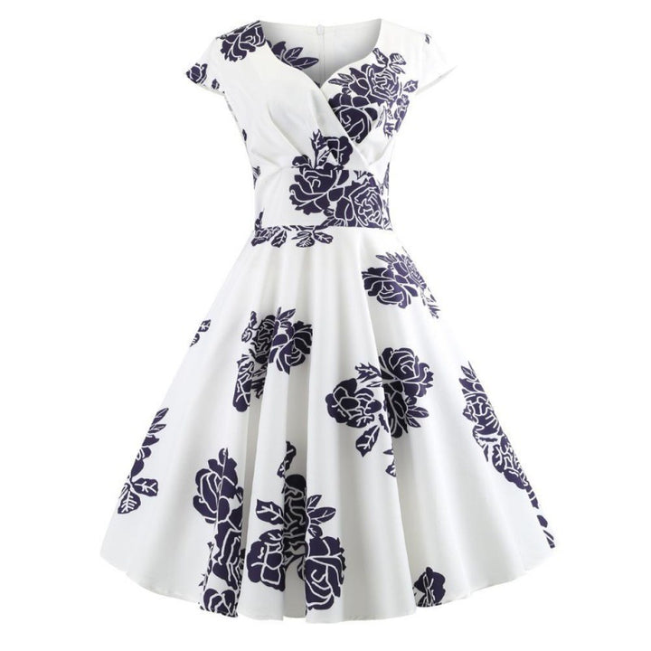 Robe portefeuille femme avec imprimé floral et jupe évasée Chic & Stil