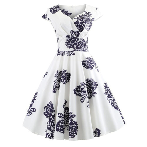 Robe portefeuille femme avec imprimé floral et jupe évasée Chic & Stil