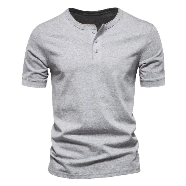 Men's short sleeve Henley shirt with a Chic and Stylish design