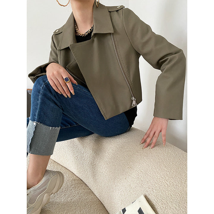 Ladies short jacket in biker style Chic & Stil