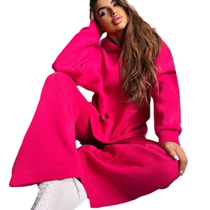 Women's casual hoodie and wide pants set Chic & Stil