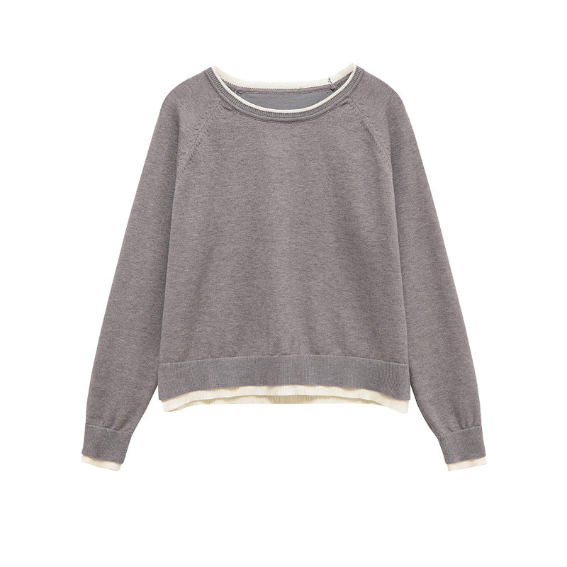 Trendy women's sweatshirt with double layer design Lune London