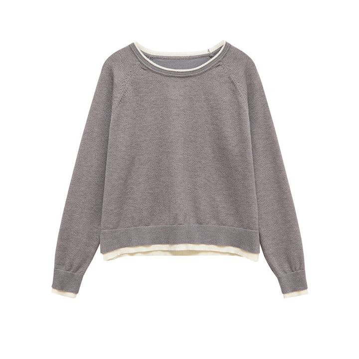 Trendy women's sweatshirt with double layer design Lune London