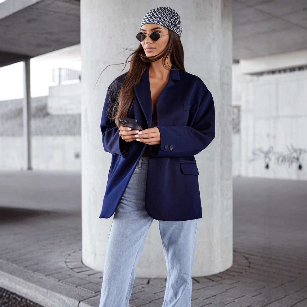 Oversized women's jacket with relaxed fit from Lune London