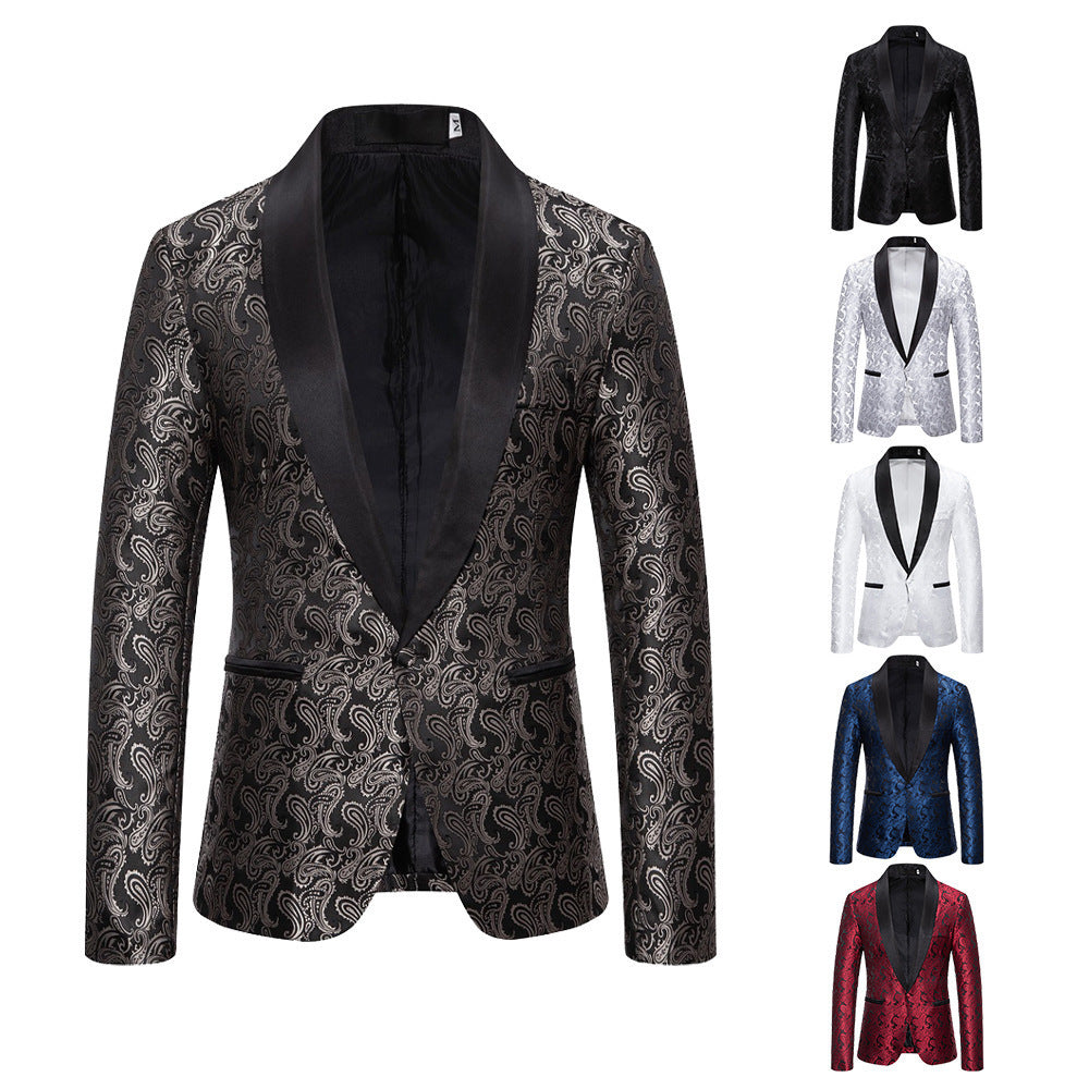 Elegant tuxedo blazer for men with luxurious paisley pattern Lune London
