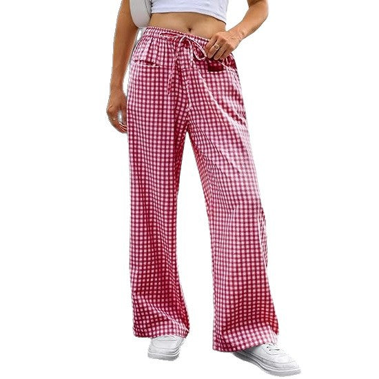 Pantalon carotte léger pour femmes avec cordon de serrage Chic & Stil