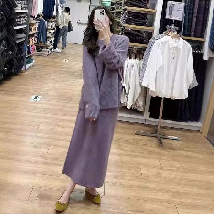Pull en maille épaisse pour femmes avec une coupe décontractée et un col montant sophistiqué Chic & Stil